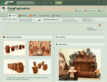 Tablet Screenshot of flyingfrogcreations.deviantart.com