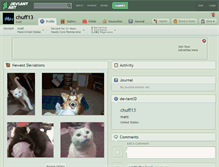 Tablet Screenshot of chuff13.deviantart.com
