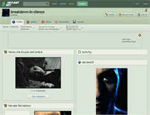 Tablet Screenshot of breakdown-in-silence.deviantart.com