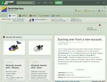 Tablet Screenshot of devinwarriors.deviantart.com