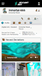 Mobile Screenshot of inmortal-666.deviantart.com