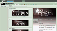 Desktop Screenshot of blackandwhiteclub.deviantart.com