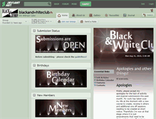 Tablet Screenshot of blackandwhiteclub.deviantart.com