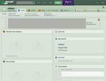 Tablet Screenshot of miken.deviantart.com