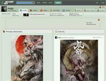 Tablet Screenshot of muju.deviantart.com
