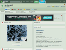 Tablet Screenshot of airnymphss.deviantart.com