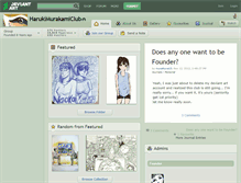 Tablet Screenshot of harukimurakamiclub.deviantart.com