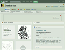 Tablet Screenshot of forbiddenn-love.deviantart.com