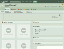Tablet Screenshot of demonchimera69.deviantart.com