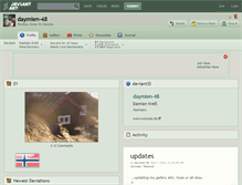 Tablet Screenshot of daymien-48.deviantart.com