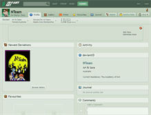 Tablet Screenshot of nteam.deviantart.com