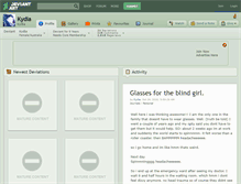Tablet Screenshot of kydia.deviantart.com