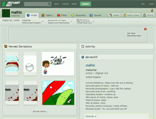 Tablet Screenshot of malhic.deviantart.com
