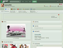 Tablet Screenshot of cannonfist.deviantart.com