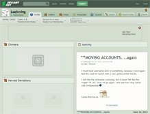 Tablet Screenshot of luckwing.deviantart.com