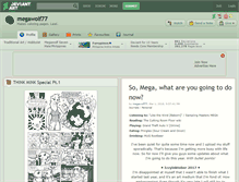 Tablet Screenshot of megawolf77.deviantart.com