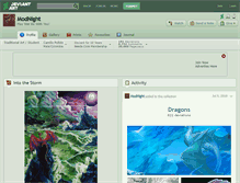 Tablet Screenshot of modnight.deviantart.com