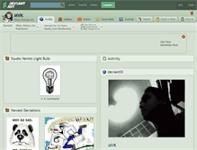 Tablet Screenshot of mvk.deviantart.com