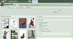 Desktop Screenshot of donatello-writer.deviantart.com