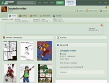 Tablet Screenshot of donatello-writer.deviantart.com