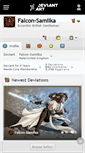 Mobile Screenshot of falcon-samilka.deviantart.com