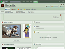Tablet Screenshot of falcon-samilka.deviantart.com