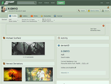 Tablet Screenshot of k-dinyo.deviantart.com