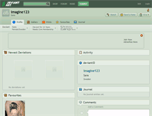 Tablet Screenshot of imagine123.deviantart.com
