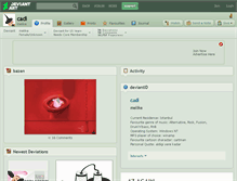 Tablet Screenshot of cadi.deviantart.com