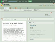 Tablet Screenshot of larkizzle71.deviantart.com