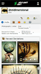 Mobile Screenshot of dreidimensional.deviantart.com