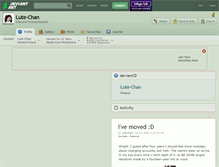 Tablet Screenshot of lute-chan.deviantart.com