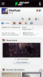 Mobile Screenshot of bluefuze.deviantart.com