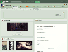 Tablet Screenshot of bluefuze.deviantart.com
