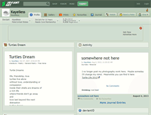 Tablet Screenshot of kayelless.deviantart.com