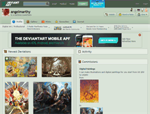 Tablet Screenshot of angelmarthy.deviantart.com