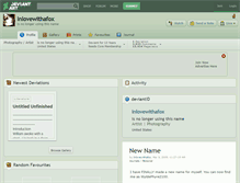 Tablet Screenshot of inlovewithafox.deviantart.com