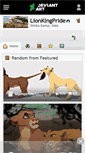 Mobile Screenshot of lionkingpride.deviantart.com