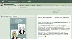 Desktop Screenshot of greenliquidbrain.deviantart.com