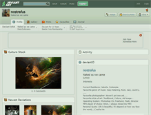 Tablet Screenshot of nostrafus.deviantart.com