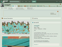 Tablet Screenshot of energy07.deviantart.com