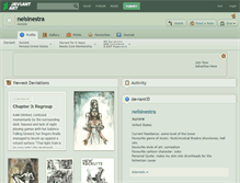 Tablet Screenshot of nelsinestra.deviantart.com