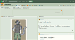 Desktop Screenshot of dexantares.deviantart.com