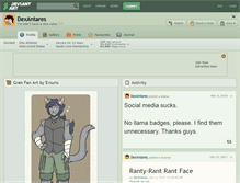 Tablet Screenshot of dexantares.deviantart.com