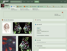 Tablet Screenshot of mau-i.deviantart.com