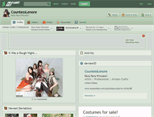 Tablet Screenshot of countesslenore.deviantart.com