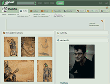 Tablet Screenshot of duckxu.deviantart.com