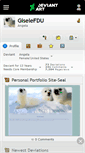 Mobile Screenshot of giselefdu.deviantart.com
