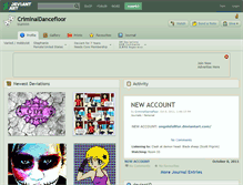 Tablet Screenshot of criminaldancefloor.deviantart.com