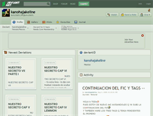 Tablet Screenshot of kanohajakeline.deviantart.com